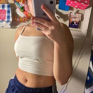 White Crop Top